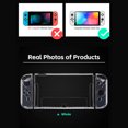 thumbnail image 3 of Switch OLED Split Crystal Soft Case - Shockproof TPU Protective Cover for Nintendo Switch OLED Console, Transparent Detachable Shell with Anti-Scratch & Drop-Resistant Design, 3 of 5