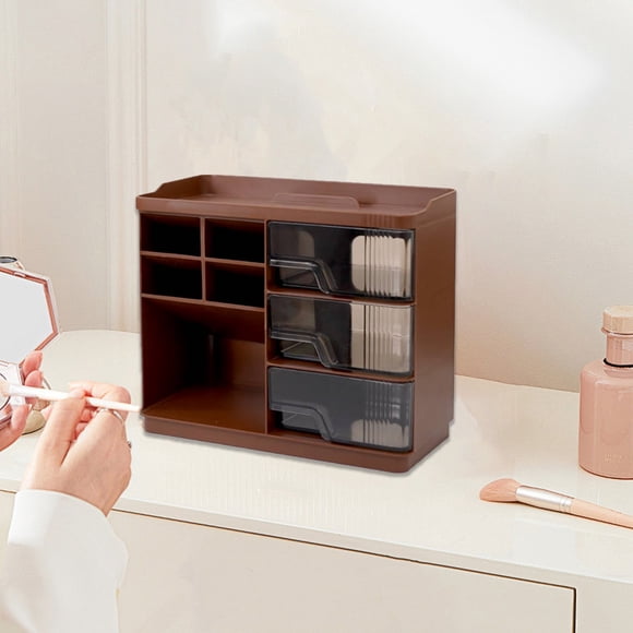 Meitianfacai Boîte de Rangement de Bureau à Haute Apparence Bureau Grande Capacité Porte-Stylo Étudiant Maison Type à Tiroirs Multiples Boîte de Rangement pour Texte