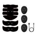 thumbnail image 1 of Amdohai Smart Abs Abdominal Muscle Toner Abs Muscle Trainer 6 Modes 9 Levels Intensity Body Fitness Shaping Massage Patch Unisex Built-in Rechargeable Battery, 1 of 7