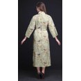 thumbnail image 4 of Bimba Robe en Coton Rose Pâle à Fleurs de Merle et de Fleurs pour Femmes, Légère, Imprimée, Croisée, Chemise de Demoiselle d'Honneur pour la Préparation X, 4 of 5