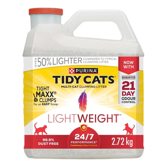 Purina Tidy Cats Light Weight 24/7 Performance Multi-Cat, Clumping Litter 2.72 kg