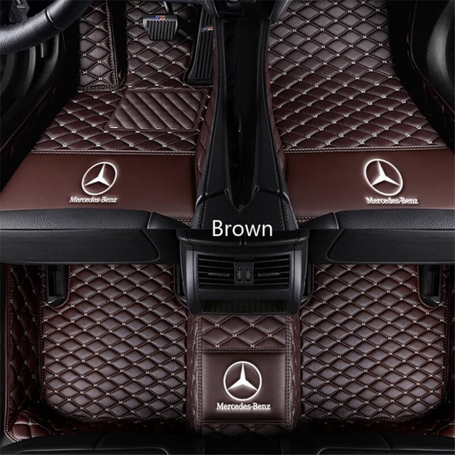 Mercedes-Benz GLC 2019 long axis Waterproof Leather Car Floor Mats Car Carpet