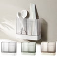 thumbnail image 1 of Wall Mounted Cutlery Rack with Drain Tray - 3 Compartment Organizer for Utensils, Knives, Spoons, and Chopsticks, 1 of 6