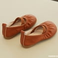 thumbnail image 4 of LSLJS Girls' Leather Soft Sole Single Shallow Mouth Princess Shoes, Girl's Sandals, 4 of 9