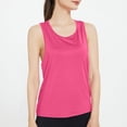 thumbnail image 1 of BLCHUNen Camisoles pour Femmes Col Rond Chandail Sans Manches Dos Ouvert Léger Extensible Décontracté Sport Actif Gym Blouses Tendance, 1 of 4