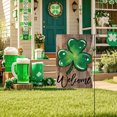 thumbnail image 2 of St. Patricks Day St. Patrick's Day Garden Flag Four Leaves, 2 of 5