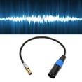 thumbnail image 4 of XLR Male To Mini XLR Female Cable, High Strength Noise Isolation OFC Conductor 3 Pin 3 Pin XLR Cables  For Camera For Recording Pen 0.3m/1.0ft, 4 of 8