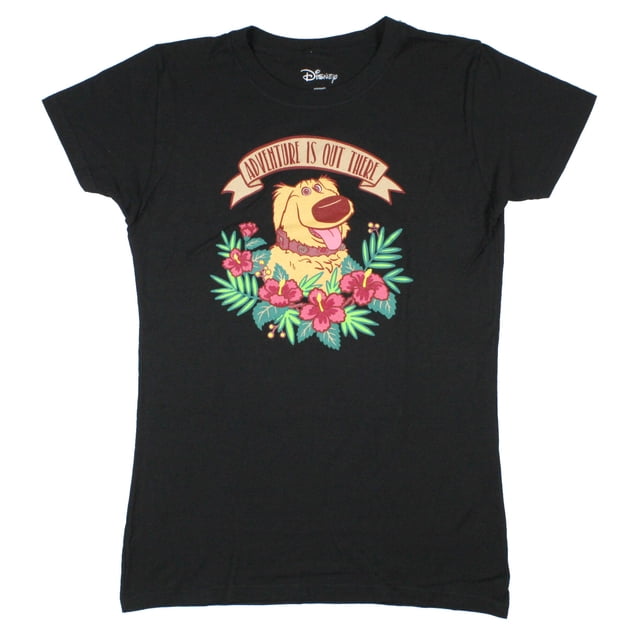 Disney UP Girls Dug Adventure Is Out There Womens' T-Shirt Junior (L)