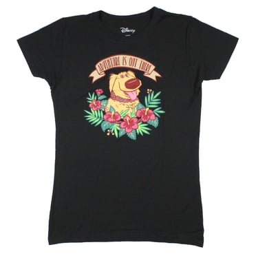 Disney UP Girls Dug Adventure Is Out There Womens' T-Shirt Junior (L)