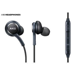 ( 2 Boîtes) Samsung écouteurs Galaxy Earphone AKG EO-IG955B Pour Samsung Galaxy S8 / S8 Plus / S9 / S10 - noir