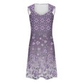 thumbnail image 4 of Penkiiy Robes pour Femmes 2024 Imprimé Marbre Col Rond Décontracté Sans Manches Robe à Bretelles Robe d'Été Babycon Sortie Décontractée Robes de Fête L Violet, 4 of 5