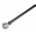 thumbnail image 1 of 16/19Mm Metal Drape Pole Set (White Marble - Black) (48-84), 1 of 1