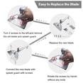 thumbnail image 3 of Outdoor BBQ Grill Blades, Grill Scraper Blades Rust Resistance  Edge  for Replacement, 3 of 7