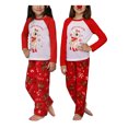 thumbnail image 4 of Kmbangi Christmas Family Pajamas Set, Deer Print Round Collar Tops+Trousers, 4 of 9