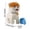 B, variant on EGNMCR Home Decor, Room Decor, Wall Decor Motorized Plushs Robot Dog Leash-Controlleds Tongue-Out Big-Eyes Pup Walks Bark And Head-Pat Reactions Electric leash robot dog