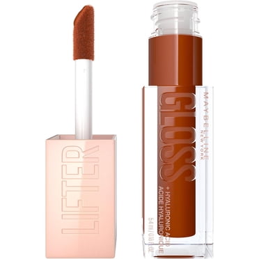 Maybelline New York Lifter Gloss, Hydrating Lip Gloss with Hyaluronic Acid, caramel ,5.4 ml