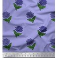 thumbnail image 1 of Soimoi Rayon Crepe Fabric Leaves & Floral Block Print Fabric by Yard 46 Inch Wide, 1 of 3