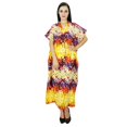 thumbnail image 1 of Bimba Robe de Nuit Bohème Longue en Coton pour Femmes, Caftan Maxi en Rayonne, 1 of 1
