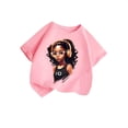 thumbnail image 1 of T-shirts pour Tout-Petites Filles, T-Shirt Graphique Mignon à Manches Courtes pour Filles, Col Ras du Cou, Vêtements d'Été pour Tout-Petite Fille, Ensembles pour Filles 3-4 Ans, Tenue pour Fille, 1 of 3