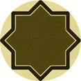 thumbnail image 1 of Ahgly Company Tapis d'Intérieur Lavable en Machine Carré Transitionnel Marron, 3 Pieds Carré, 1 of 7