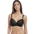 thumbnail image 1 of Freya Womens Daisy Lace Underwire Balcony Bra, 34E, Noir, 1 of 4