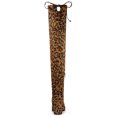thumbnail image 4 of Unique Bargains Bottes Cuissardes à Talon Épais à Bout Rond pour Femmes, 4 of 4