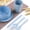 Blue, variant on Tableware Set, EDHITNR 6-Piece Portable Reusable Cutlery Kit, Heat-Resistant Stackable Bowls Cups Spoons Forks Chopsticks for Home Travel, Beige