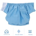 thumbnail image 3 of CRAFTHROU Ensemble de 2 Couvre-Couches Réutilisables pour Incontinence pour Adultes Bleu Ciel Polyester Coton 11.8x23 Po, 3 of 6
