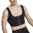 thumbnail image 1 of tredstone Men Chest Shape Vests Male Control Breast Gynecomastia Professional Slimming Tank Top Correct Corset Compressing Compression No.1, 1 of 9