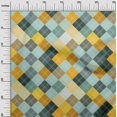 thumbnail image 3 of oneOone Cotton Poplin Light Blue Fabric Check Dress Material Fabric Print Fabric By The Yard 42 Inch Wide, 3 of 4