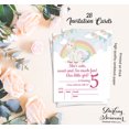 thumbnail image 5 of Darling Souvenir Blue Birthday Invitation Card Printable Fill or Write In Blank Invites Party Supplies Pack Of 28 5 x 7 Inches, 5 of 5