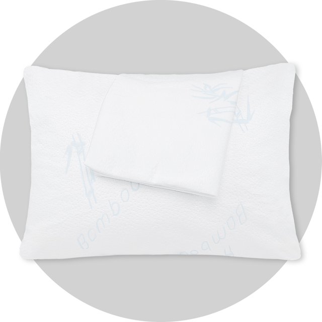 Bamboo Rayon Fabric Waterproof Pillow Protectors with Zipper, Pillow Covers Set of 2 Zippered Pillow Case Pillow Encasement Soft Breathable ( Standard, Blue)