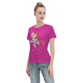 thumbnail image 4 of T-Shirt Basique à Manches Courtes pour Femmes Sailor Moon Lièvre Lunaire, 4 of 6