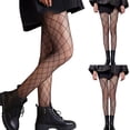 thumbnail image 4 of Collants Transparents en Maille à Motifs pour Femmes Taille Haute Collants avec Pieds Transparents Collants à Motifs Collants pour Femmes avec Collants Opaques pour Femmes Collants Résille Taille Haute Femmes Collants Translucides pour Femmes, 4 of 4