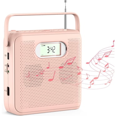 Portable CD Player for Home,Handheld Radio CD Player,Bluetooth CD Player with Dual Speakers FM Radio LCD Display Support USB AUX Playback Headphone Jack