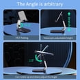 thumbnail image 4 of Desktop Cell Phone Holder Stand Foldable Phone Stand for Desk - Height Retractable Cell Phone Holder Portable Cellphone Cradle Desk Phone Holder Stand for Office, 4 of 8