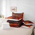 thumbnail image 4 of YST Paris Français Ensemble de Douillette 7 Pcs, Grand Lit – Design Romantique de Tour Eiffel, Dégradé Rouge, Art Abstrait Moderne, 4 of 4