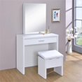 thumbnail image 2 of Harvey Vanity Set with Lift-Top Stool White, 2 of 15