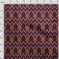 thumbnail image 3 of oneOone Cotton Poplin Fabric Paisley & Chevron Ikat Print Fabric By Yard 56 Inch Wide, 3 of 4