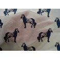 thumbnail image 4 of oneOone Cotton Silk Fabric Horse Block Printed Fabric 1 Yard 42 Inch Wide, 4 of 4