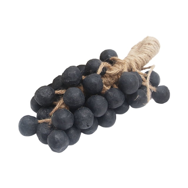 Ornement de Savon Fait à la Main Motif Raisin Style Réaliste pour Salle de Bain Compagnon Décoratif Cadeau Laver le Visage Nettoyage Doux Fini Naturel Matériau en Cire en Noir W-562 Noir