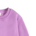 thumbnail image 3 of Coats for Girls Boys Sweater Coat Round Neck Small Medium Pullover Solid Fleece, 3 of 4