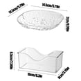 thumbnail image 3 of PEONAVET Heart Plates 4 PCS Plastic Serving Trays With Base For Party Dinner Plates Dishwasher Plastic Plates Reusable Plates For Kitchen Or Camping, 3 of 7
