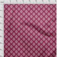 thumbnail image 4 of oneOone Silk Tabby Magenta Fabric Block Craft Projects Decor Fabric Printed By The Yard 42 Inch Wide, 4 of 4