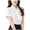 White, variant on Womens Shirts Tops Ladies Chiffon Short Sleeved Summer Thin Loose Temperament Plus Size Slim Fall Clothes for Women Tees Blouses White Size S
