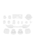 thumbnail image 3 of Handles Accessories Kits,Full Game Controller Set Replacement Buttons Trigger Bumper Full Complete Repair Black, 3 of 7