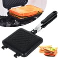 thumbnail image 2 of AMERTEER Sandwich Maker Pan Nonstick Aluminum Flip Pan Omelette Pan Egg Pan Hot Sandwich Maker Grilled Sandwich, 2 of 11