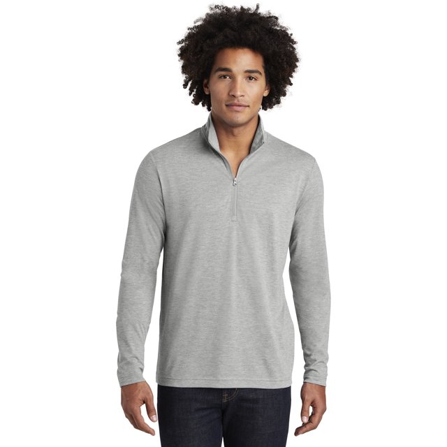 Sport-Tek Men's Tri-Blend Wicking 1/4-Zip Pullover