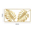 thumbnail image 2 of Golden Leaves Iron Living Room Dining Room Wall Decorative Hanging, 2 of 4