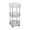 Clear, variant on Three-Tier Kitchen Bathroom Living Room Storage Rack, Multi-Layer Transparent Cabinet with Movable Wheels, Floor Shelf for Organizing Home Essentials